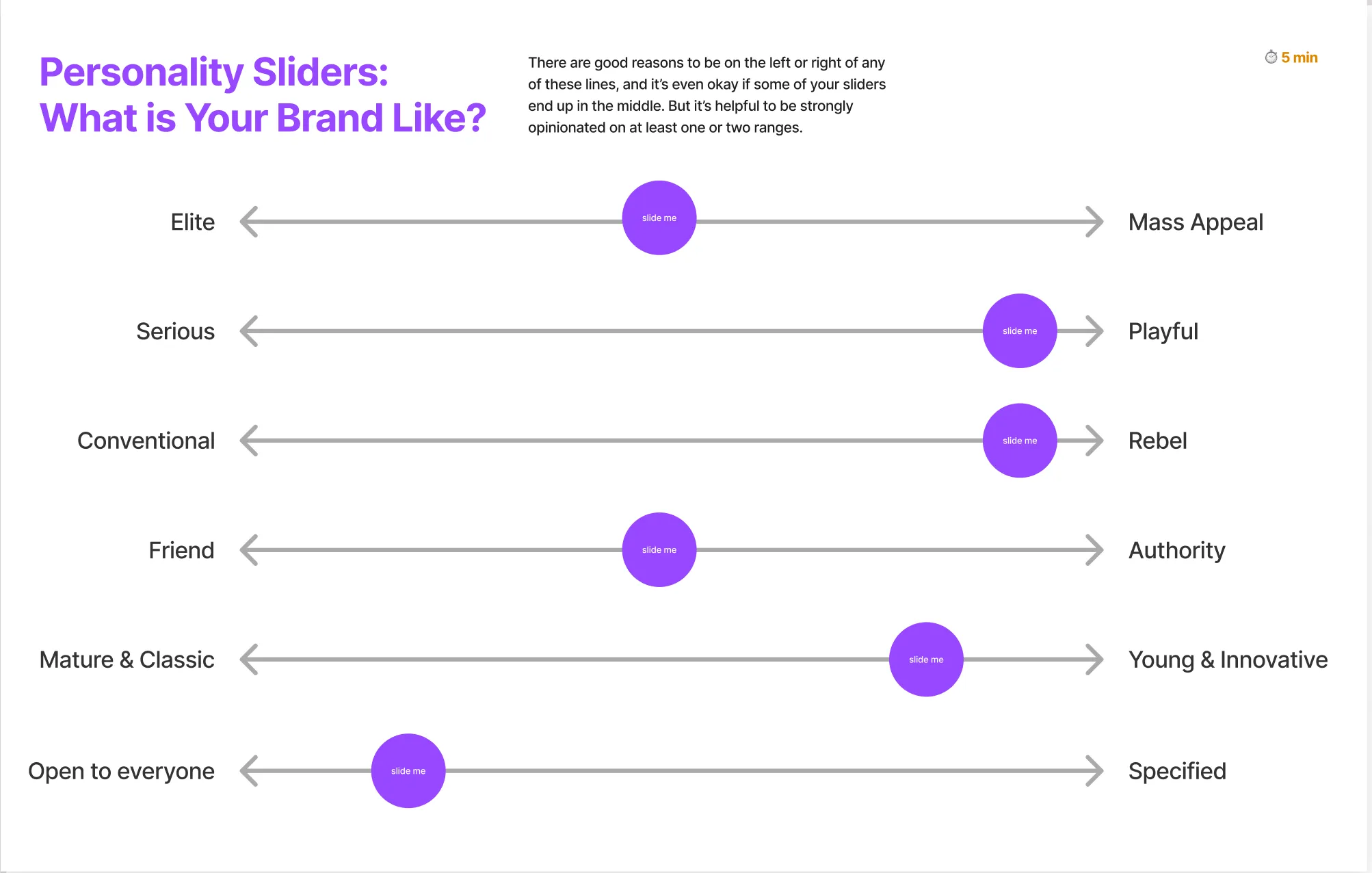 Personality Sliders