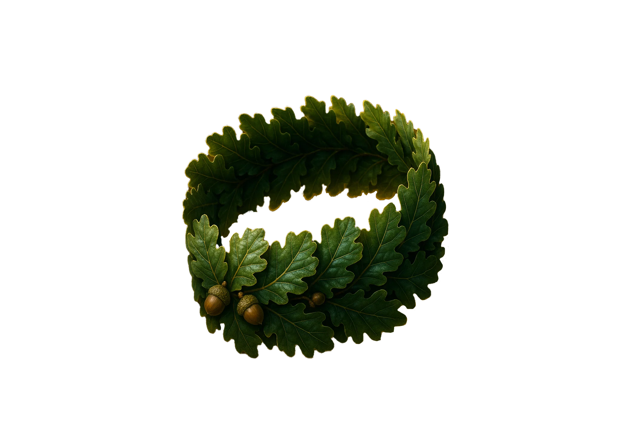 Oak leaf crown